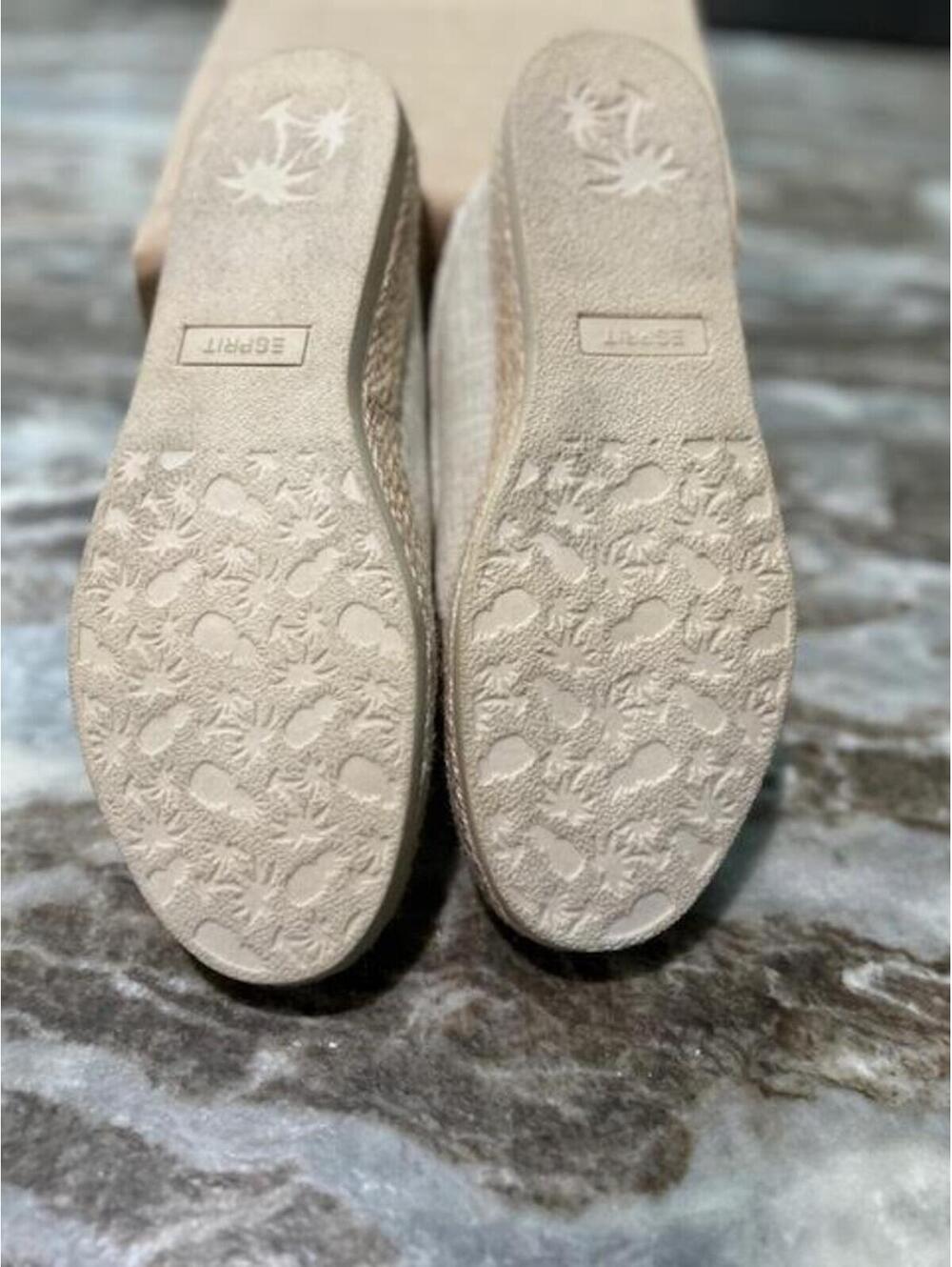 ⚓ Esprit Linen Tennis Shoe Espadrille Slides 9.5 — VGUC - Picture 2 of 6